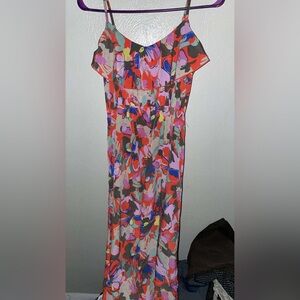 Colorful Abstract Maxi Dress